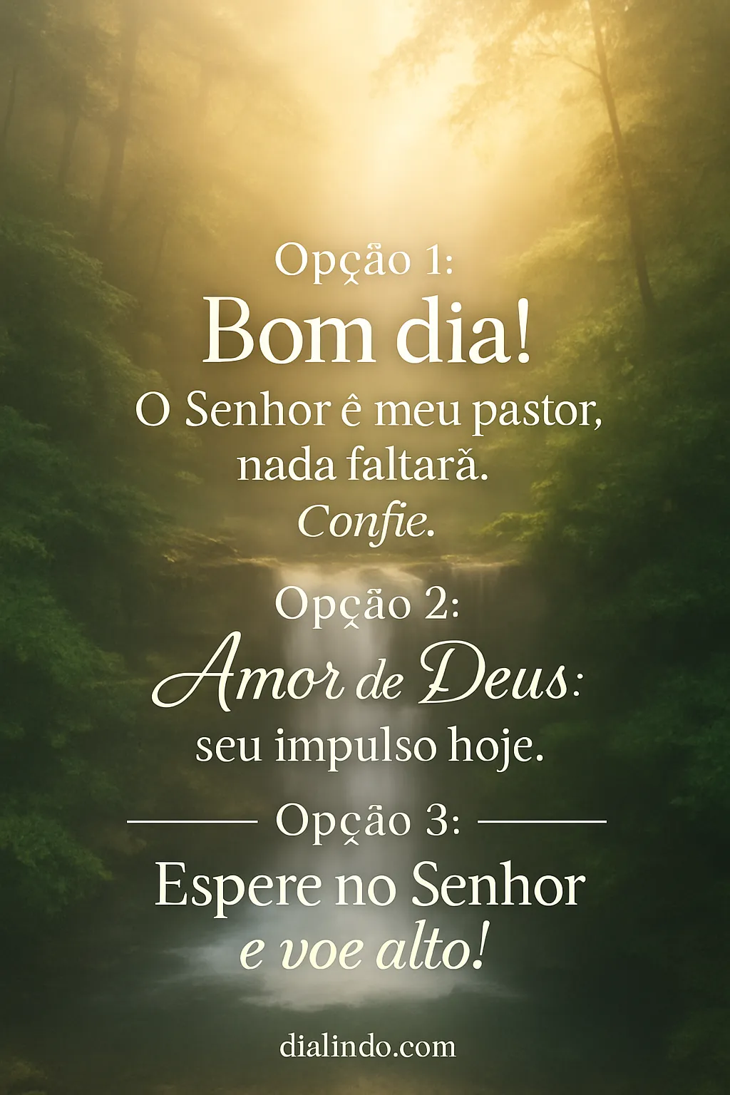 Manhã de Fé Impulsionadora.