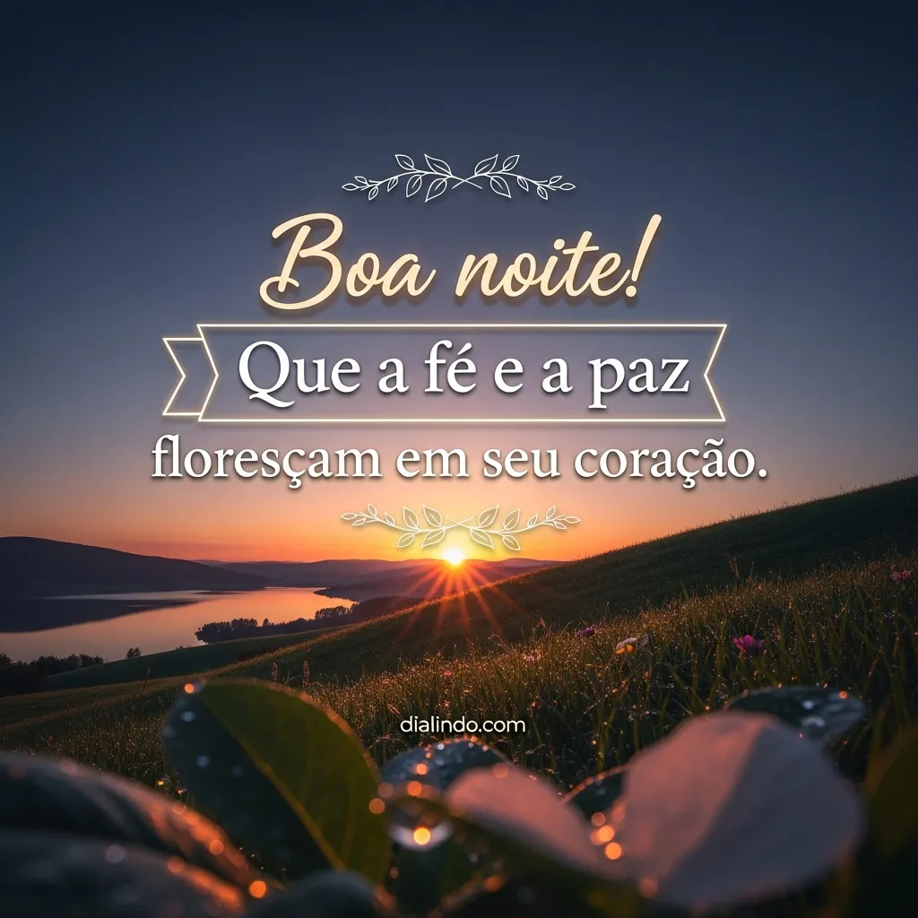 Fé florida, paz no peito.