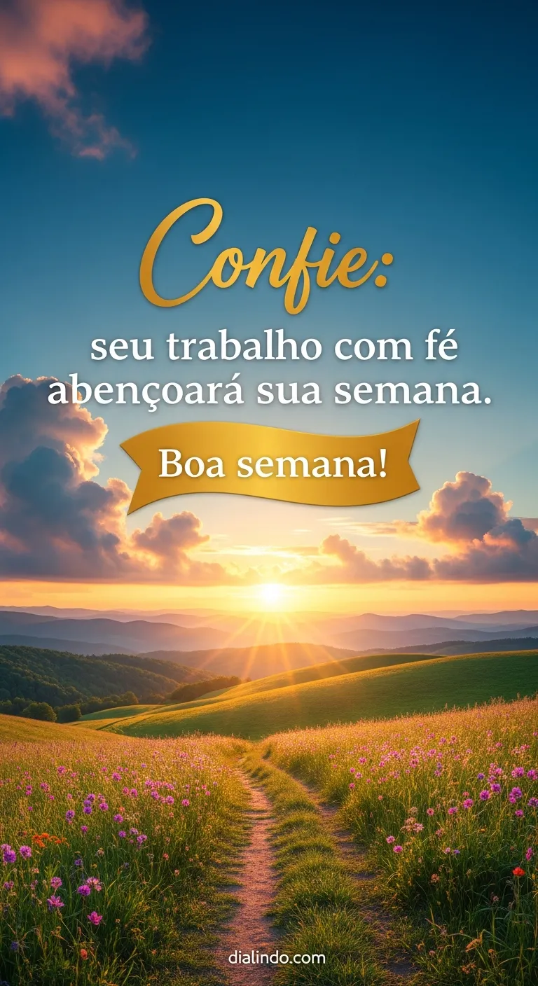 Fé no Trabalho, Semana Abençoada