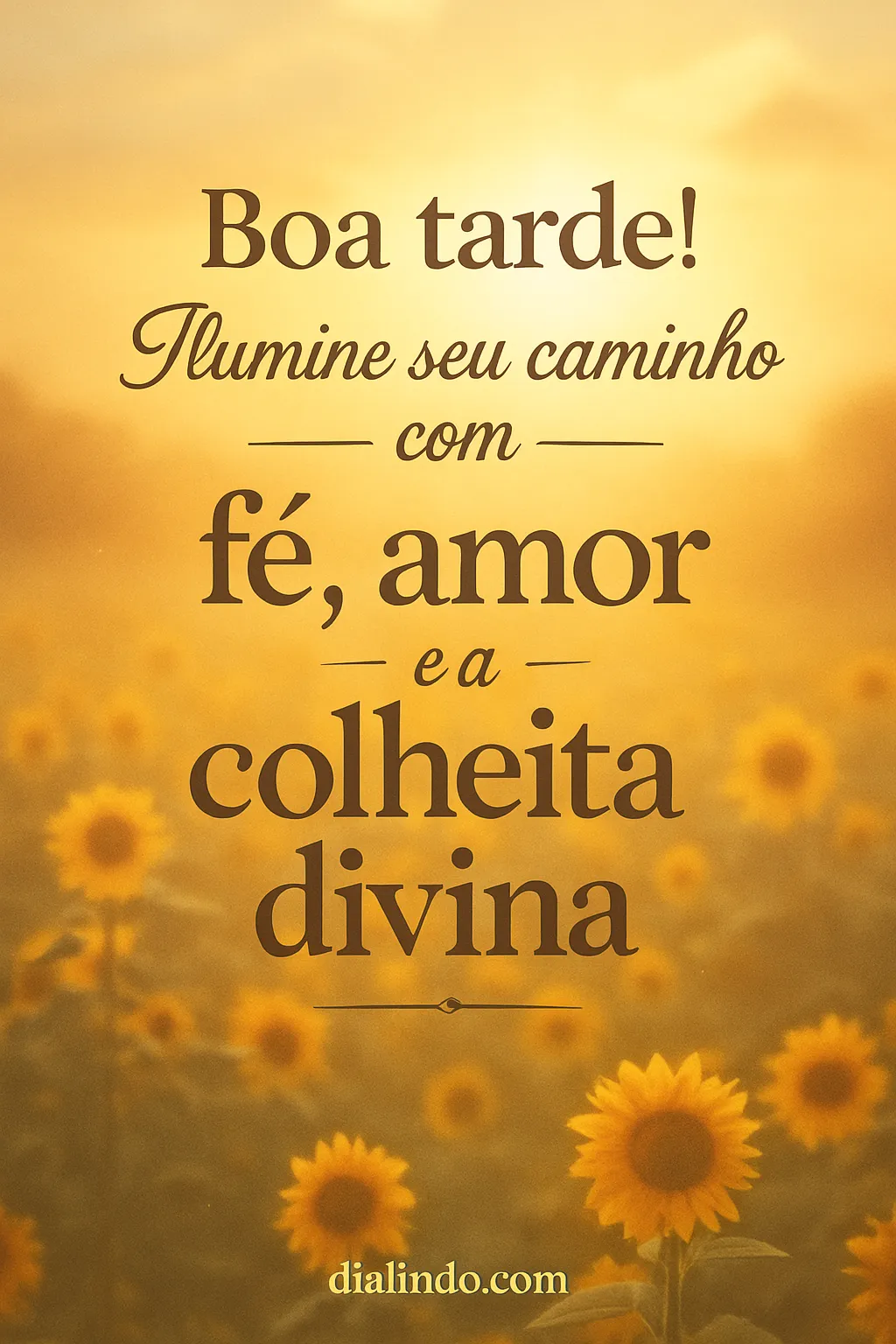 Luz, Amor e Colheita Abençoada