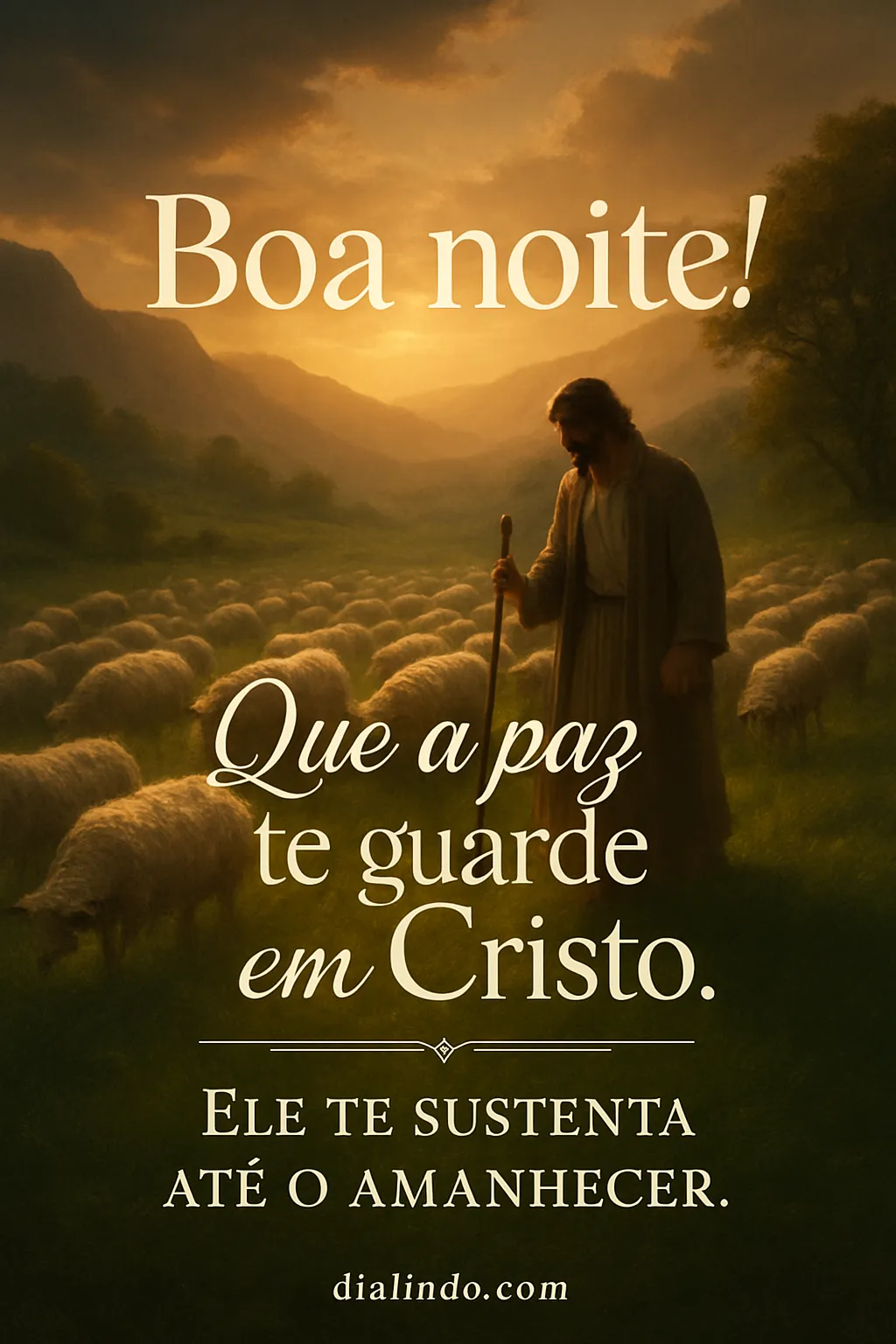 Paz Noturna em Sustento Divino