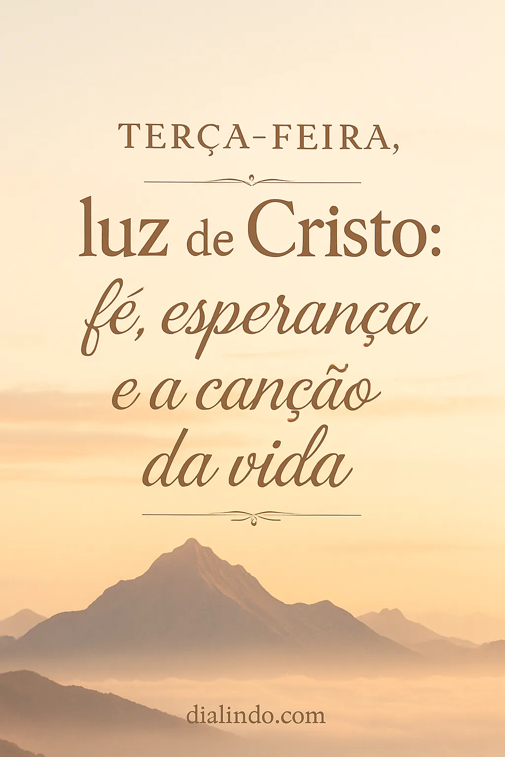 Terça Iluminada: Fé Cantada