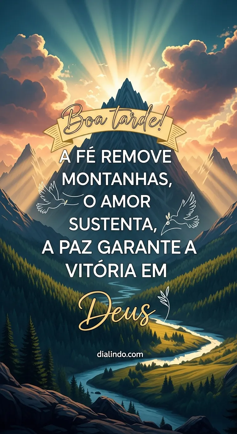 Amor, Paz, Vitória Divina.