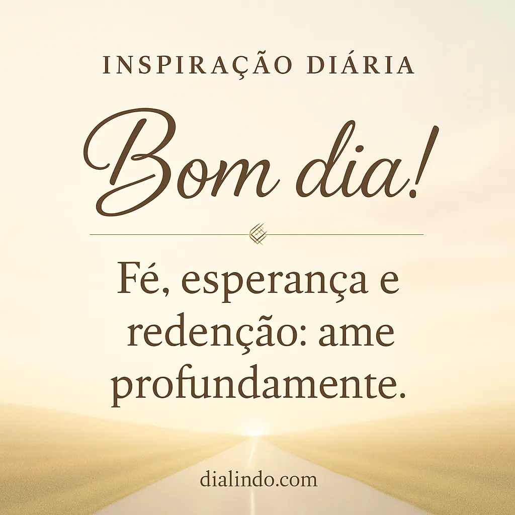 Redenção no Amor Profundo.