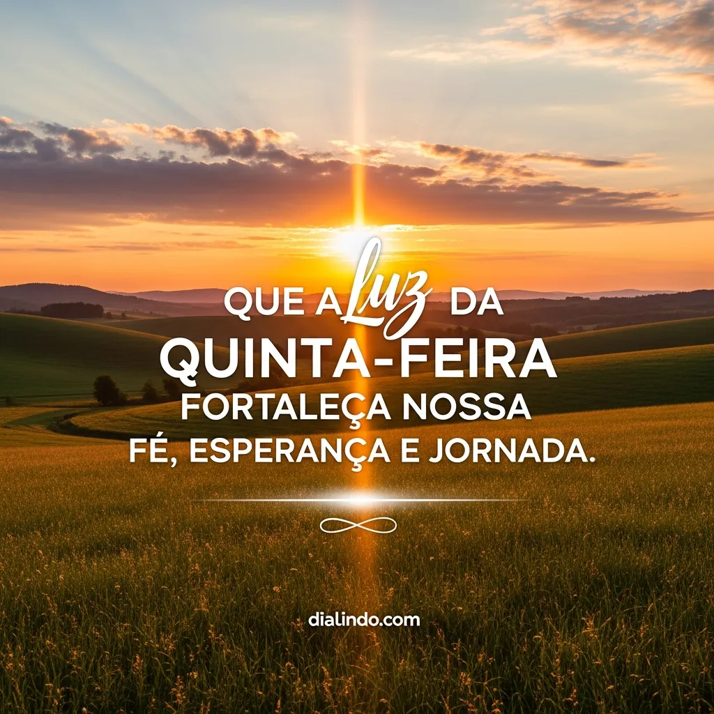 Quinta-feira: Fé na Jornada.