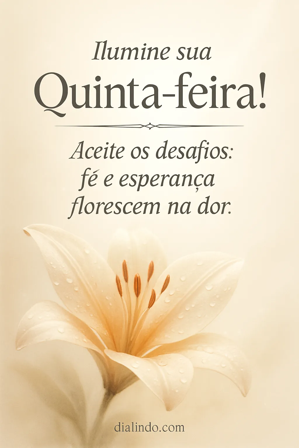 Quinta-Feira: Fé na Adversidade. - Imagem inspiradora