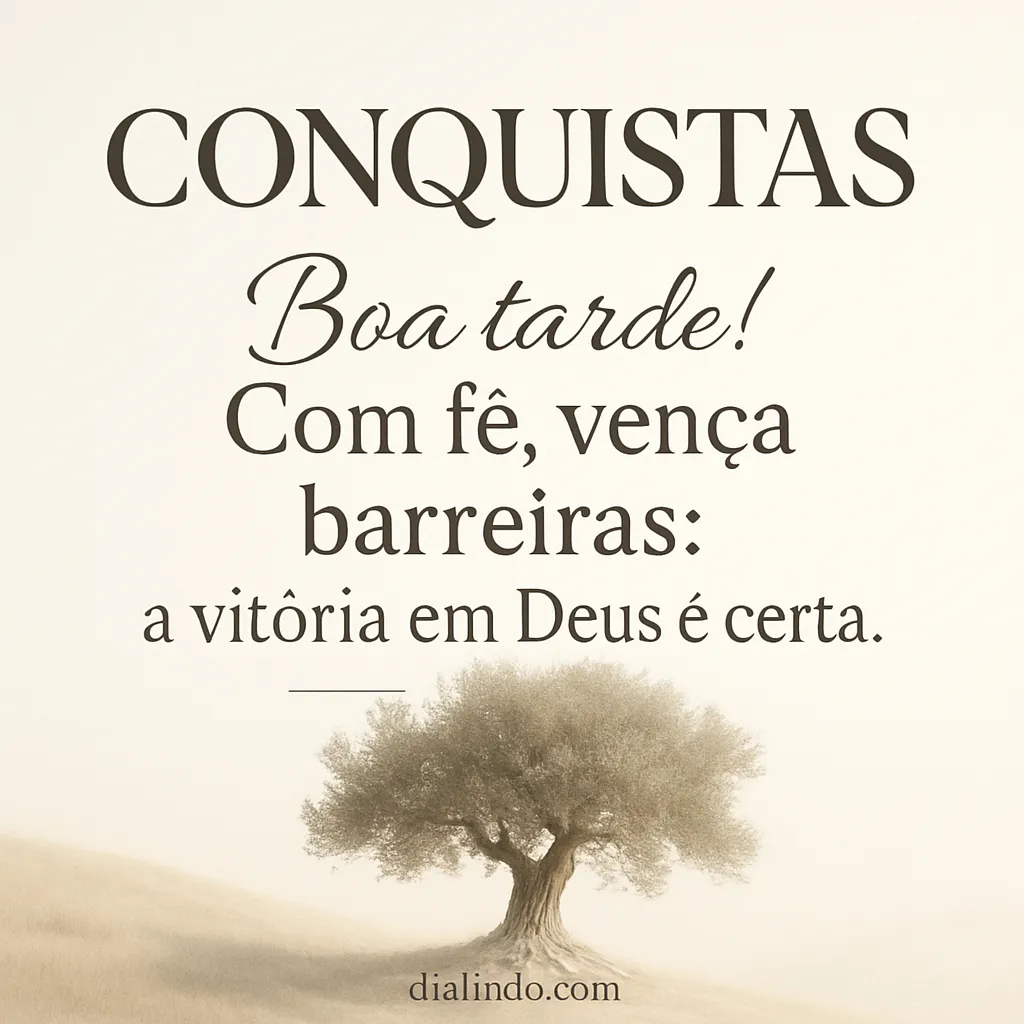 Fé Vence: Deus Garante. - Mensagem inspiradora