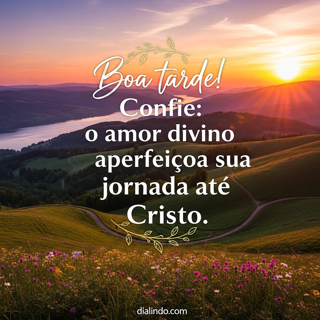 Amor divino: rota para Cristo. - Mensagem inspiradora