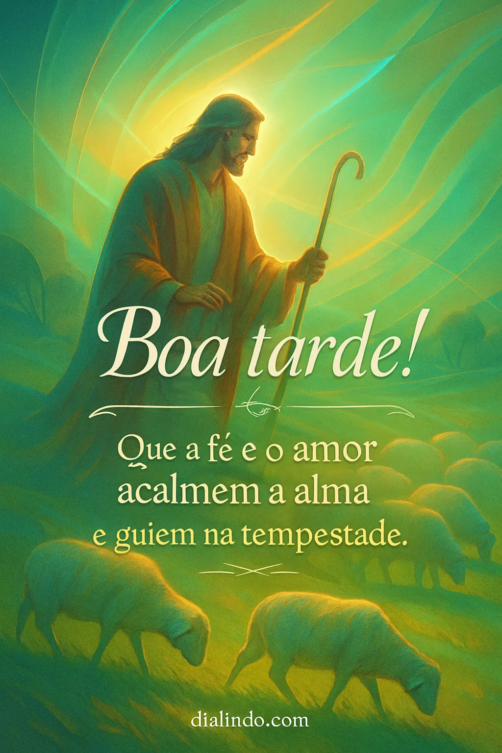 Alma guiada em tempestade. - Mensagem inspiradora