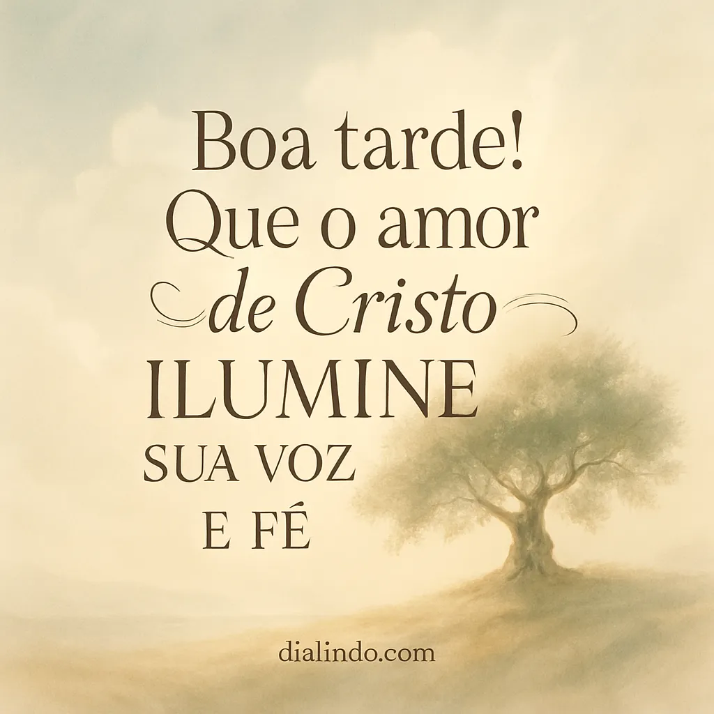 Voz Iluminada, Fé Radiante - Mensagem inspiradora
