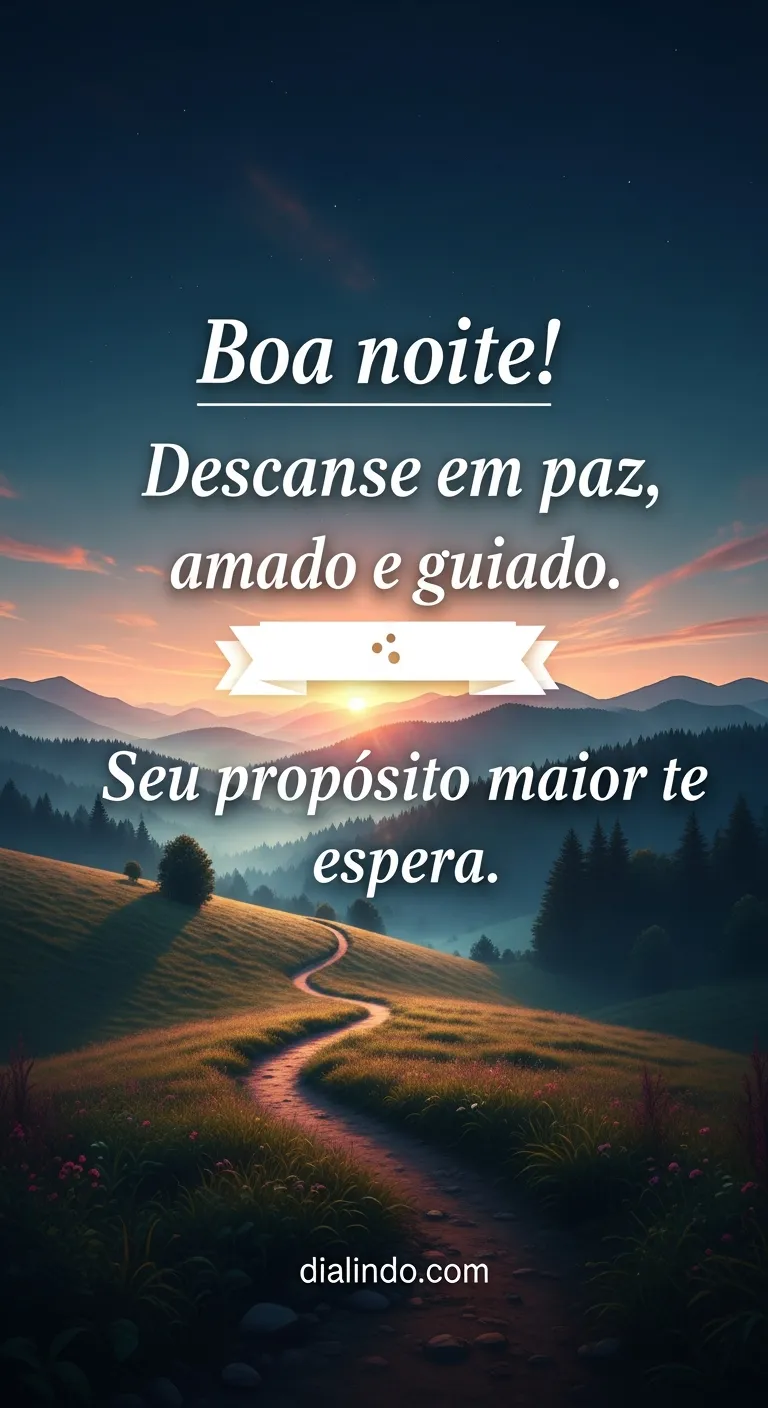 Descanso no Propósito Eterno - Mensagem inspiradora