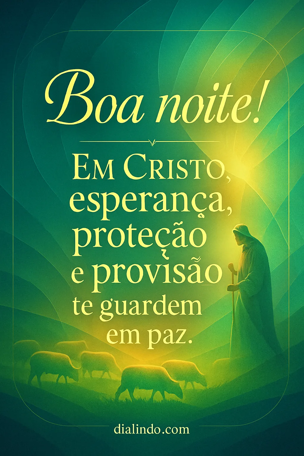 Paz guardada em Cristo. - Mensagem inspiradora