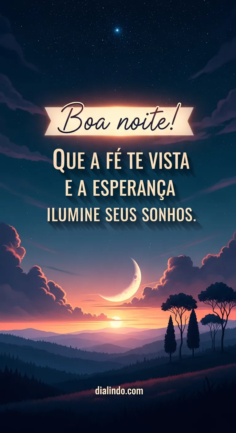 Vestes de fé, sonhos luz.