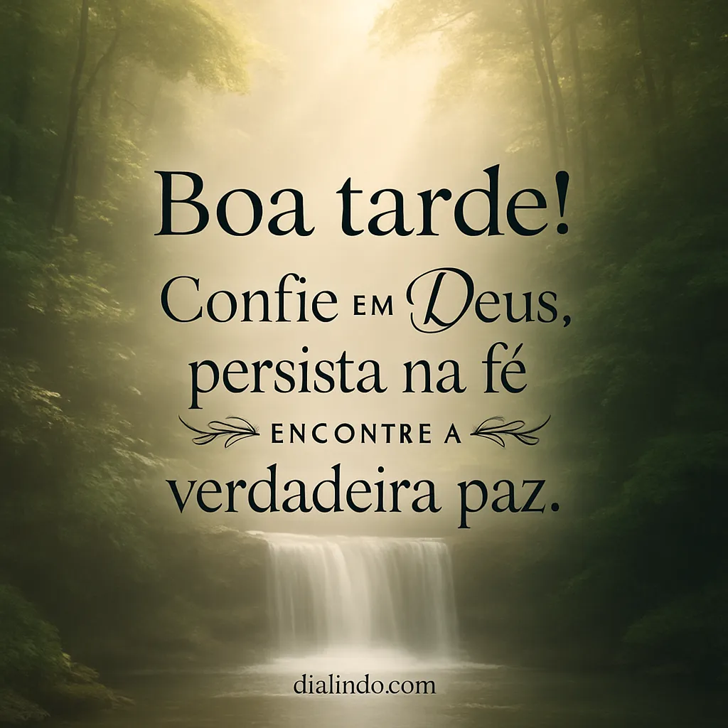 Deus, Fé, Paz: A Tríade da Persistência