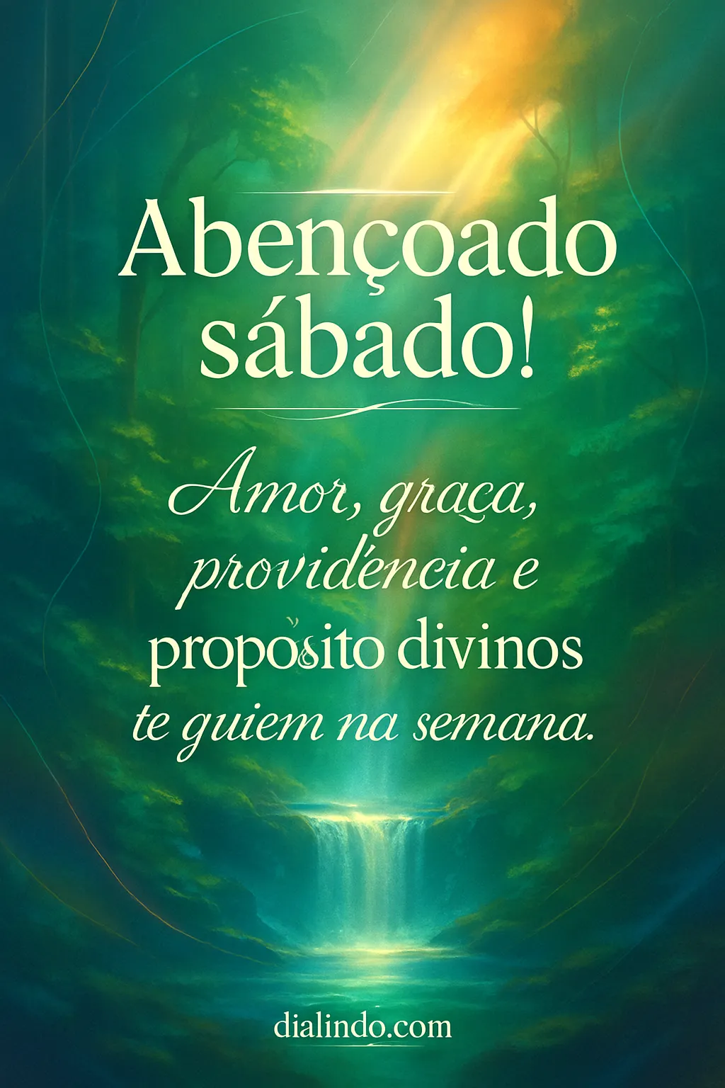 Sábado Abençoado: Rota Divina - Imagem inspiradora