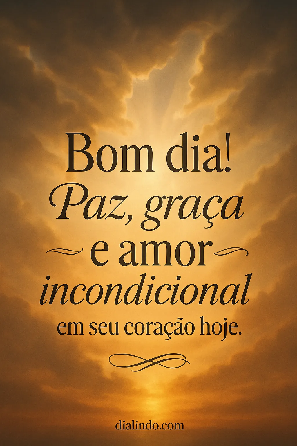 Coração pleno em bom dia. - Imagem inspiradora