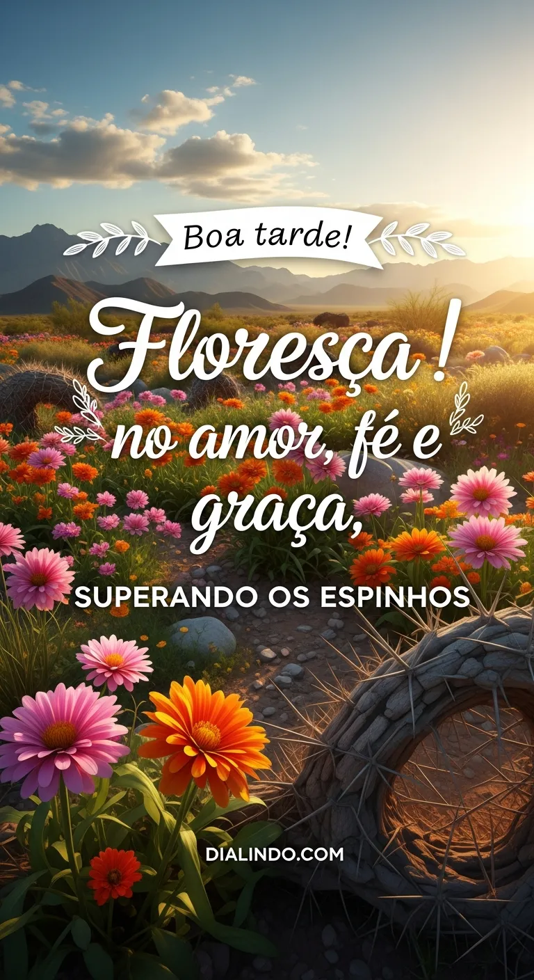Florescer Além dos Espinhos - Mensagem inspiradora