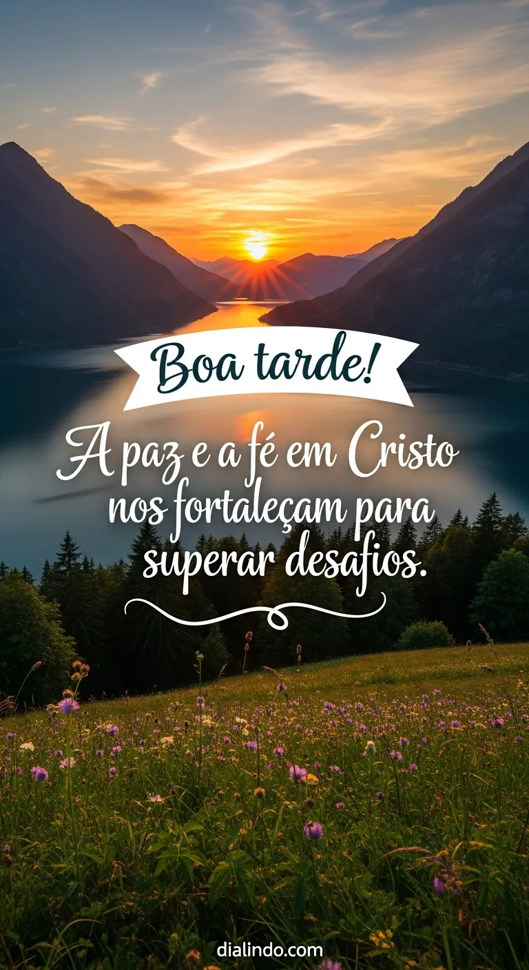 Cristo: Paz, Fé, Superação - Mensagem inspiradora