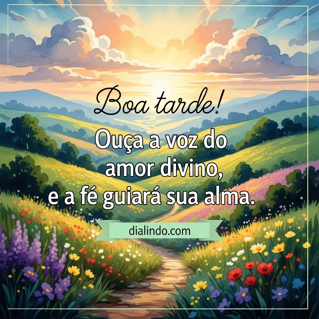 Amor Divino: Voz e Rota - Mensagem inspiradora