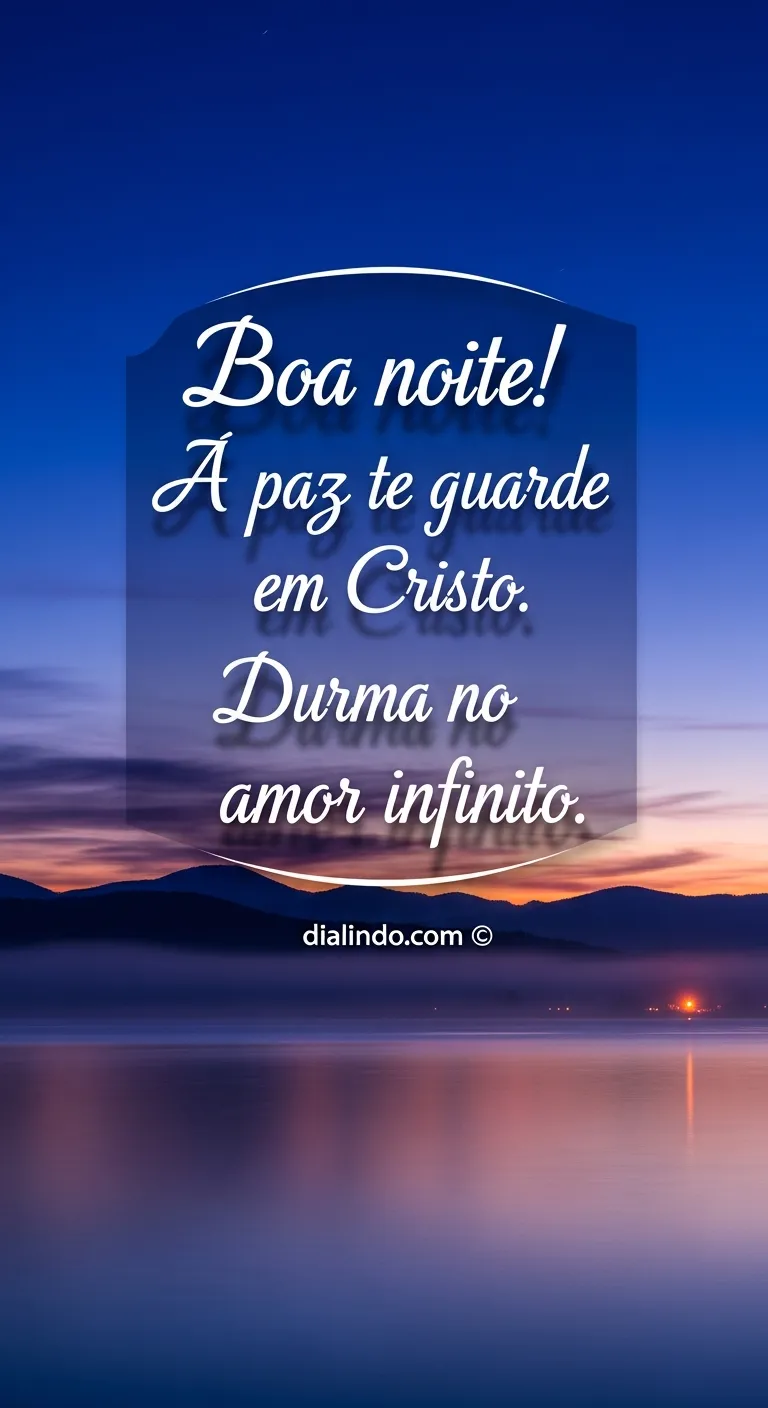 Amor Infinito no Repouso.