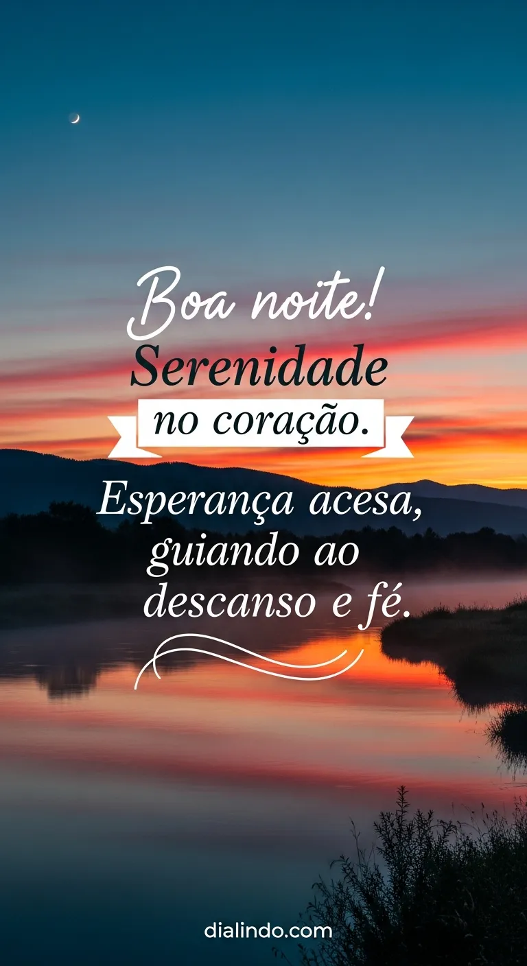 Luz Noturna de Fé Serena