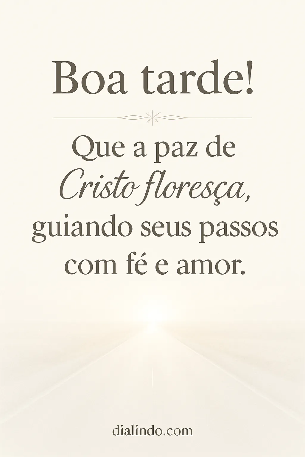 Cristo: Paz, Flor e Caminho