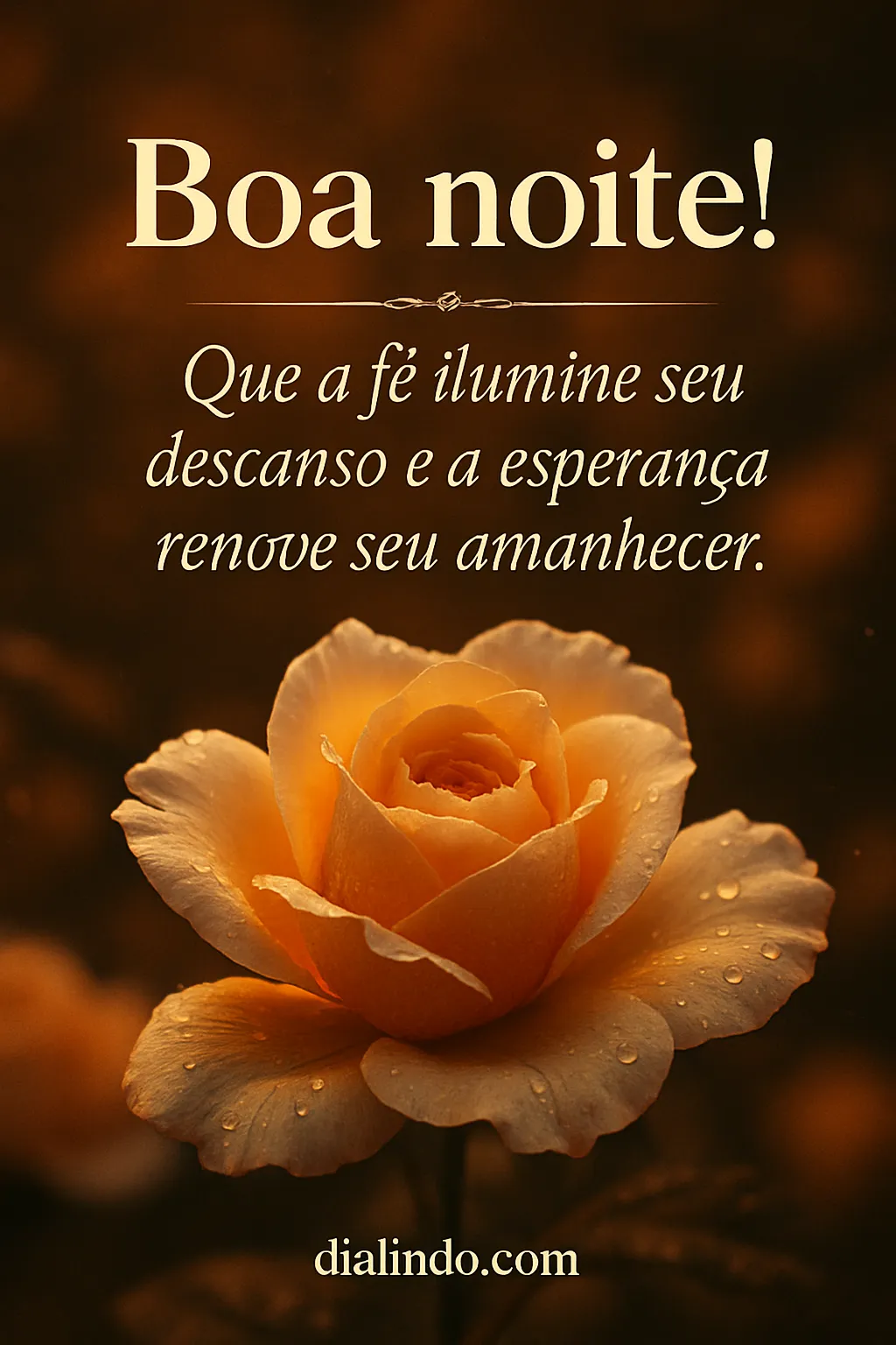 Luz na noite, esperança ao dia