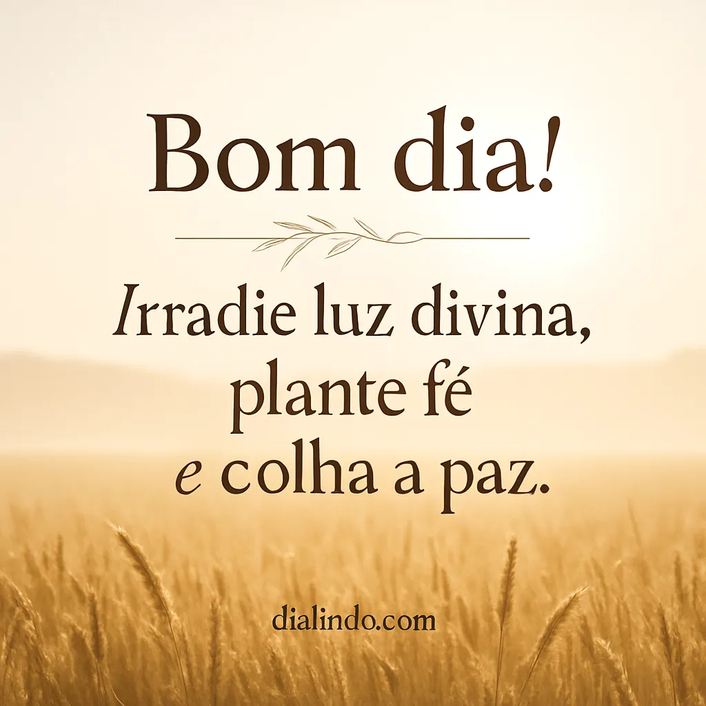 Luz Divina: Semear a Paz