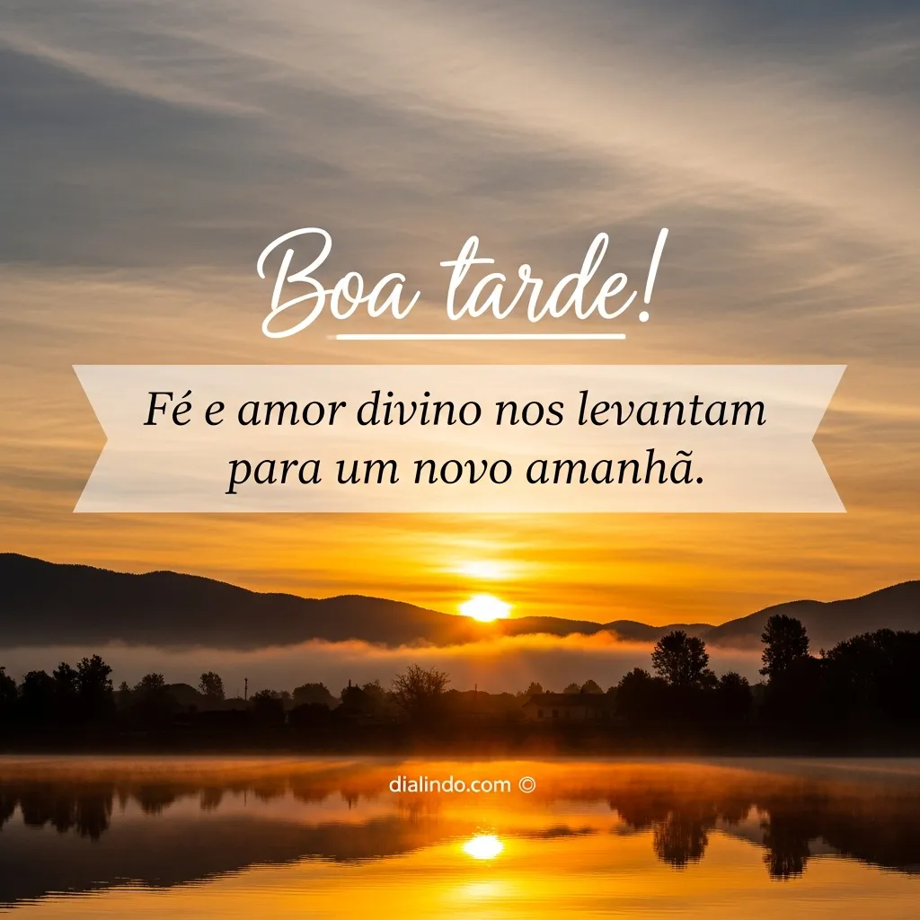 Alvorada de Fé e Amor. - Mensagem inspiradora