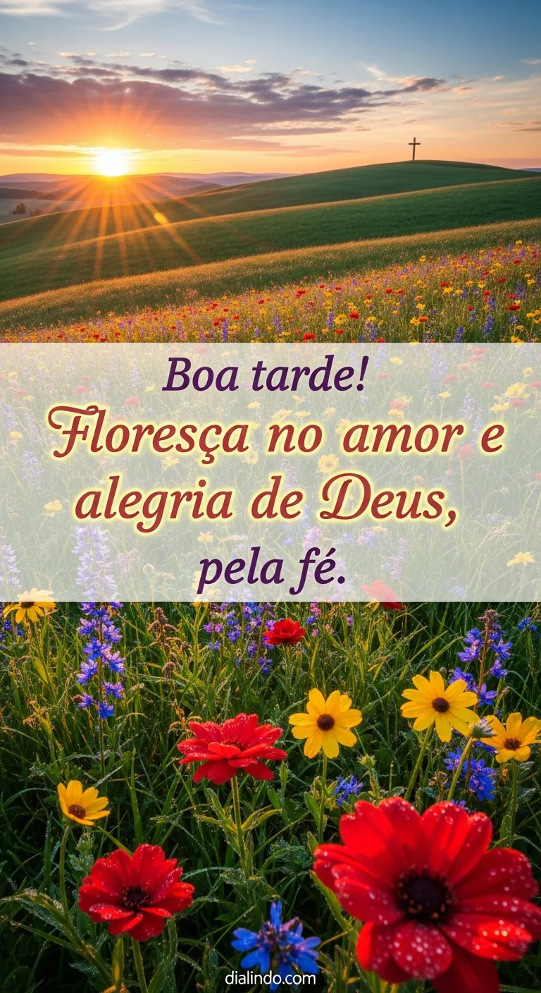 Floresça no Amor Divino - Mensagem inspiradora