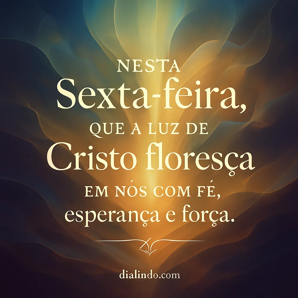 Sexta: Luz, Fé e Florescer.