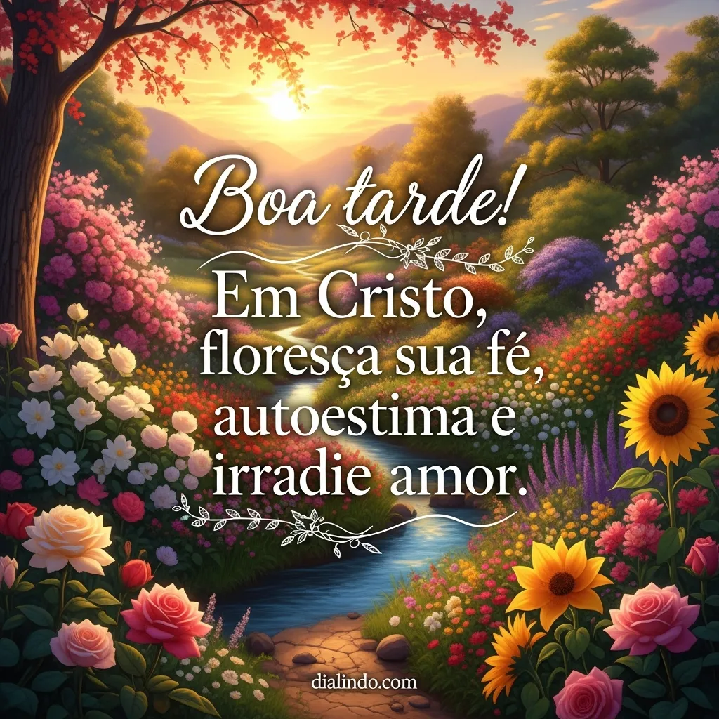 Floresça em Cristo, Ame-se.