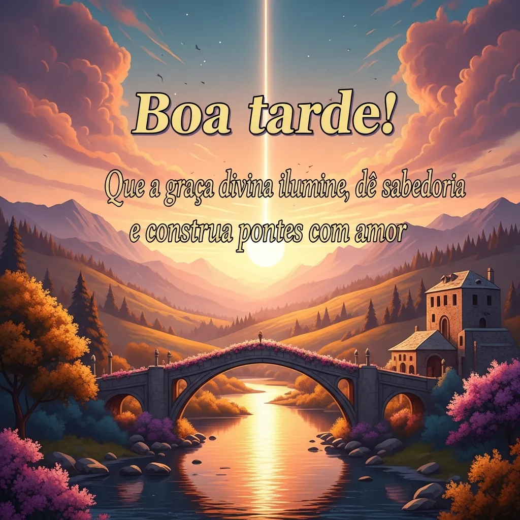 Luz, Sabedoria e Pontes de Amor. - Mensagem inspiradora
