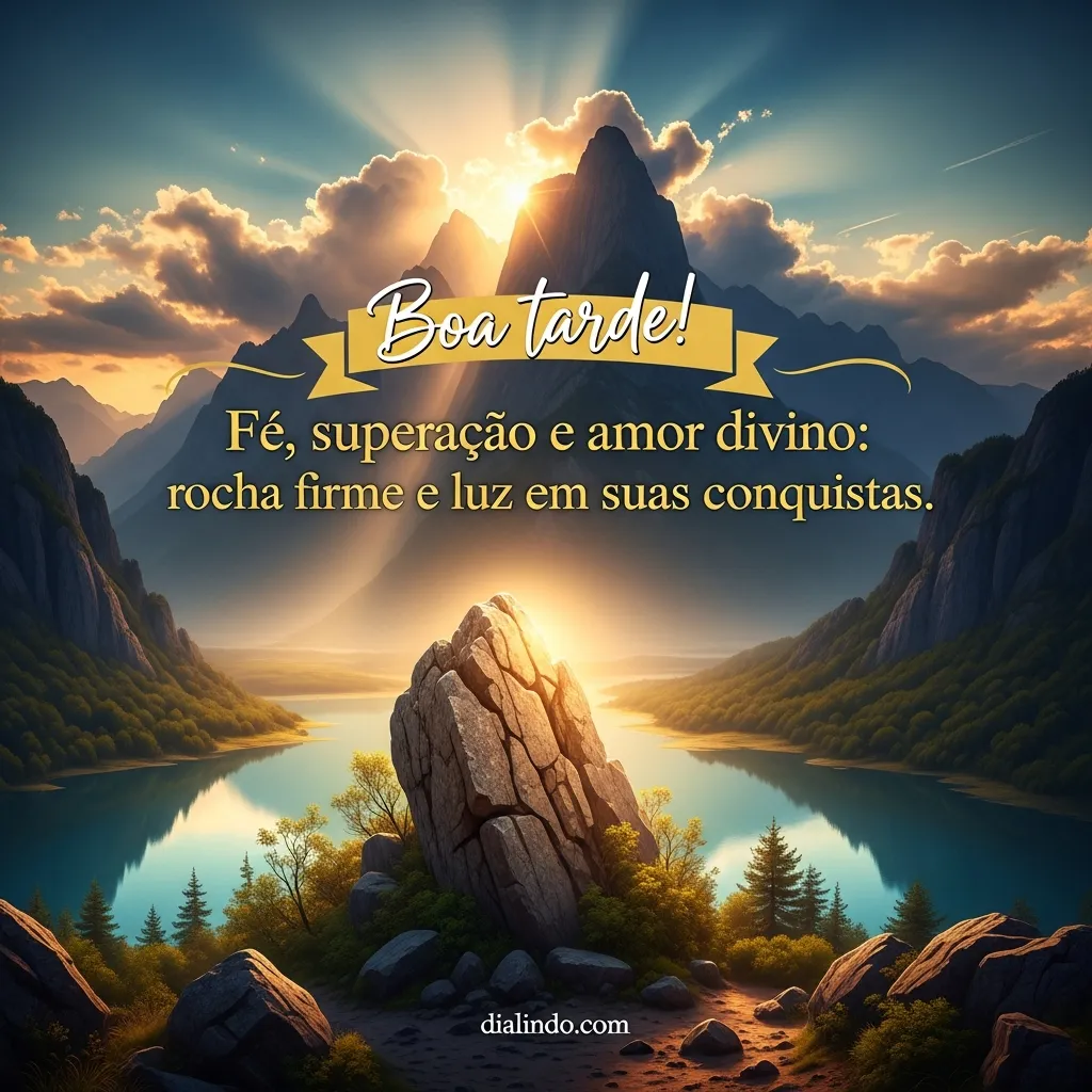 Divina Rocha de Superação - Mensagem inspiradora