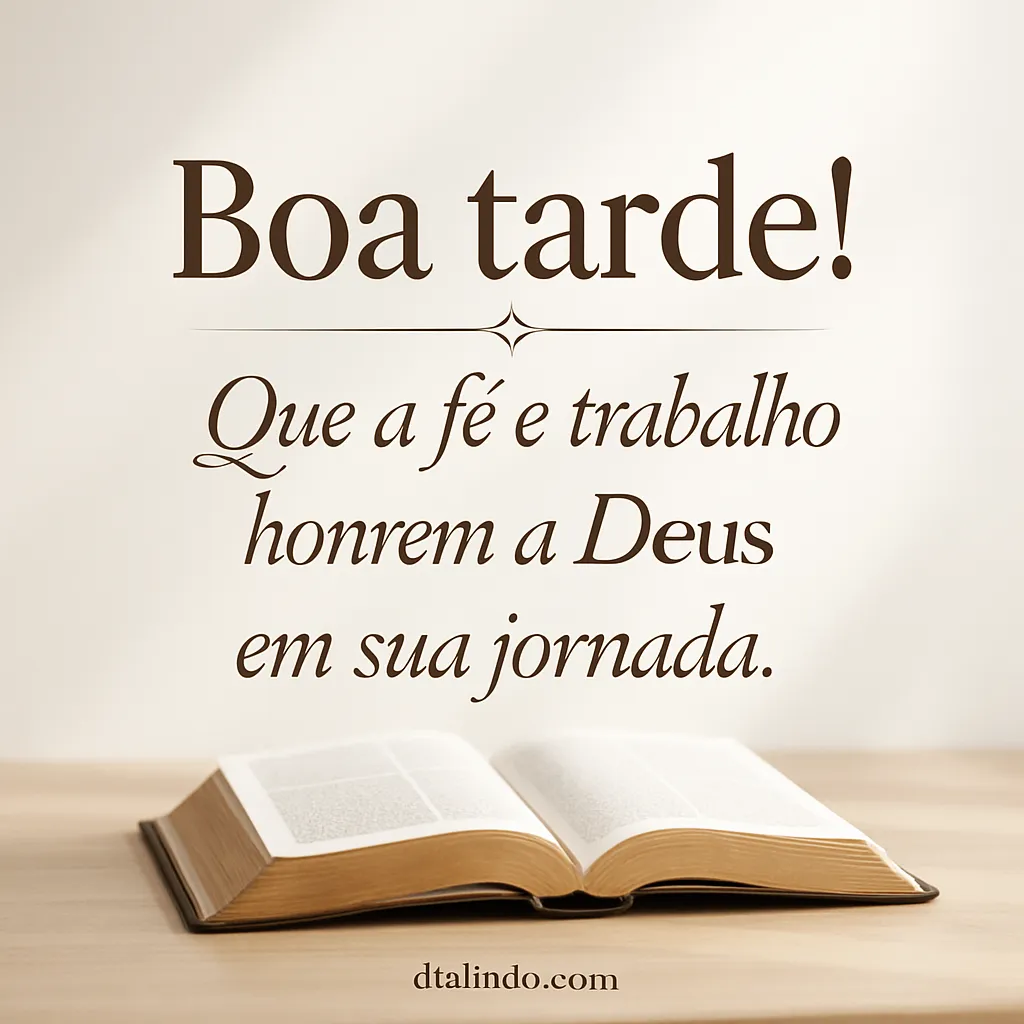 Fé ativa, jornada abençoada. - Mensagem inspiradora
