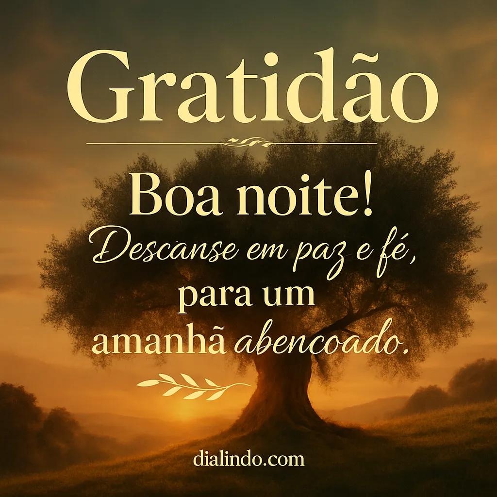 Amanhã abençoado, após a fé. - Mensagem inspiradora