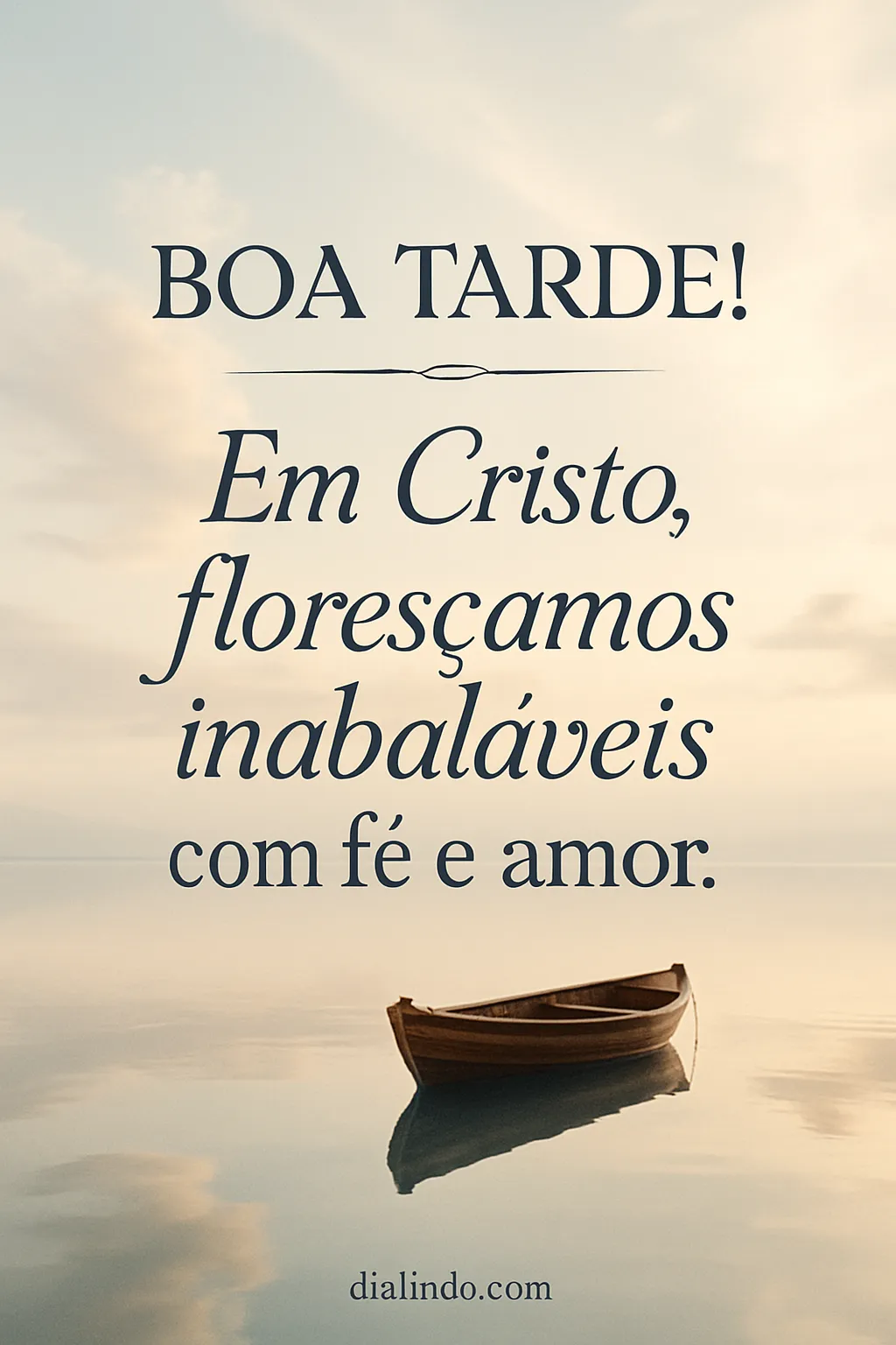 Fé Inabalável: Florescer em Cristo - Mensagem inspiradora