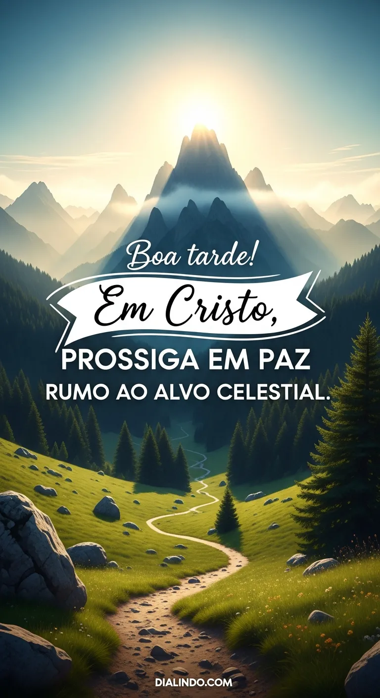 Alvo Celestial em Paz. - Mensagem inspiradora