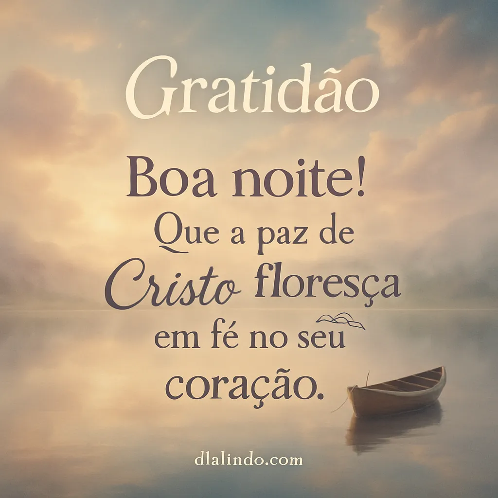 Paz florida no coração.