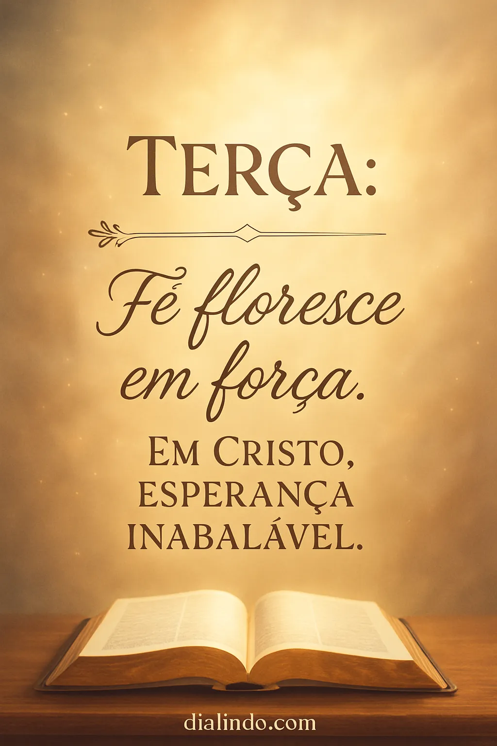 Terça: Esperança Floresce em Cristo.