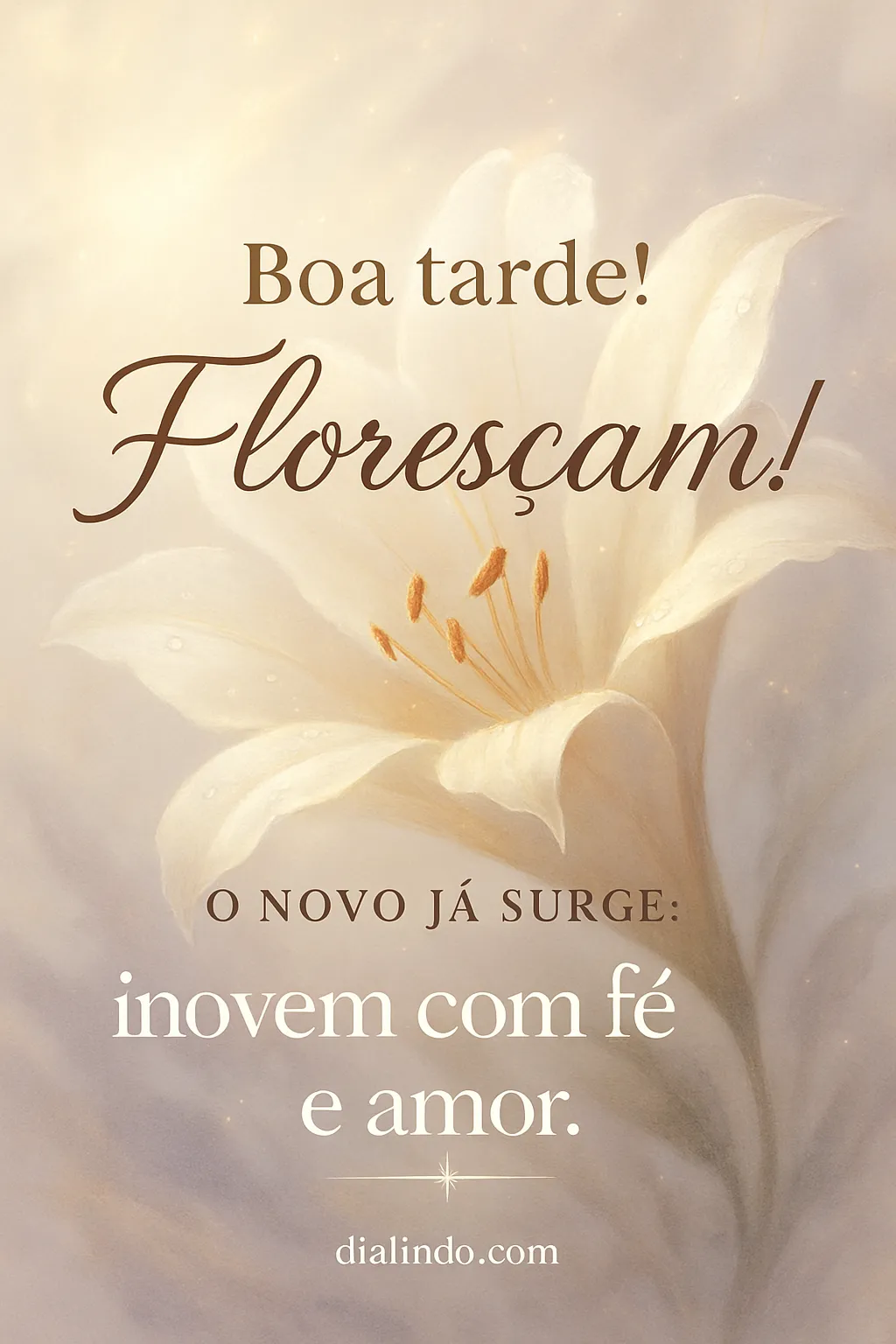 Florescer: Inovação da Nova Fé