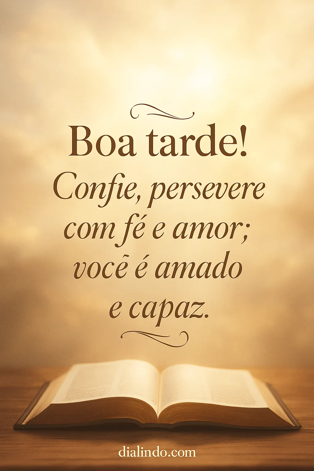 Amor, Fé, Capacidade: Adiante!