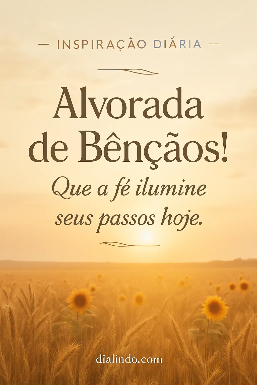 Passos Iluminados, Alvorada da Fé