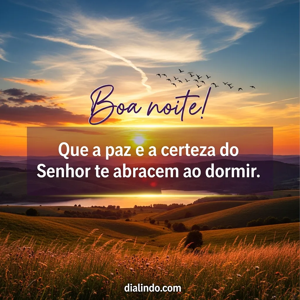 Abraço Noturno da Paz Divina - Mensagem inspiradora