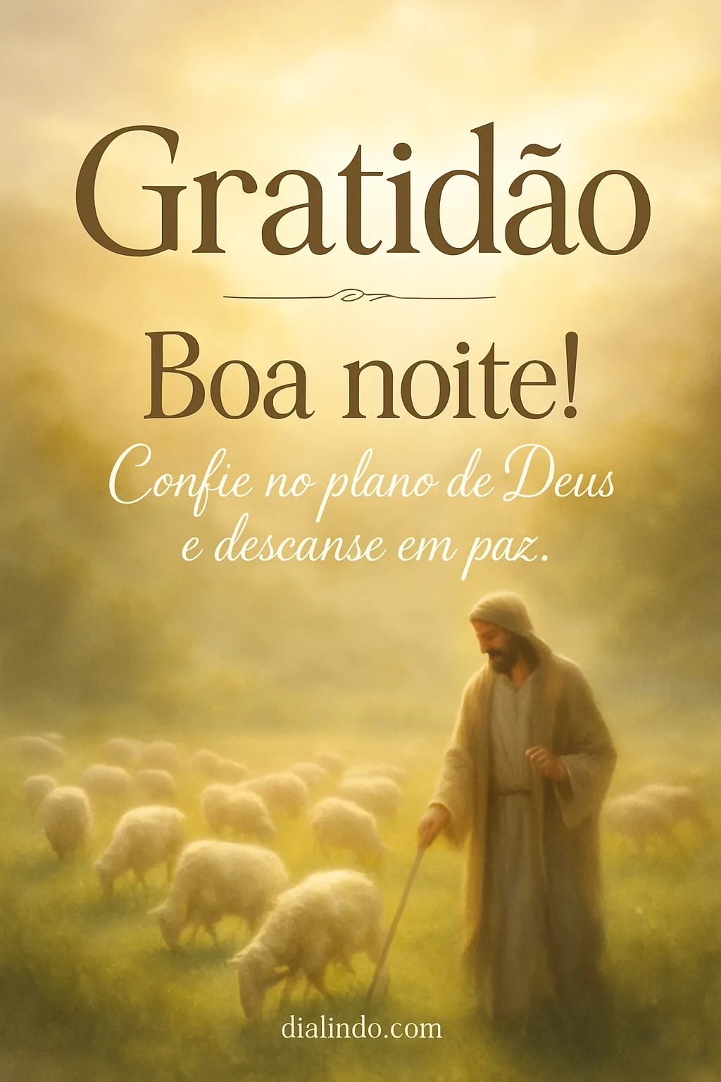 Entrega:

Plano Divino: Paz Noturna - Mensagem inspiradora