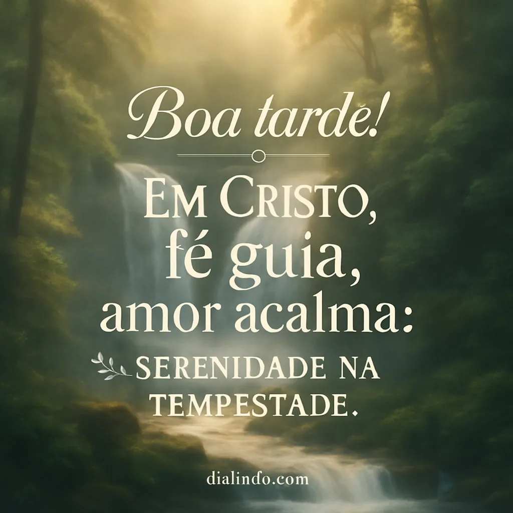 Calma em Cristo: Fé-Amor
