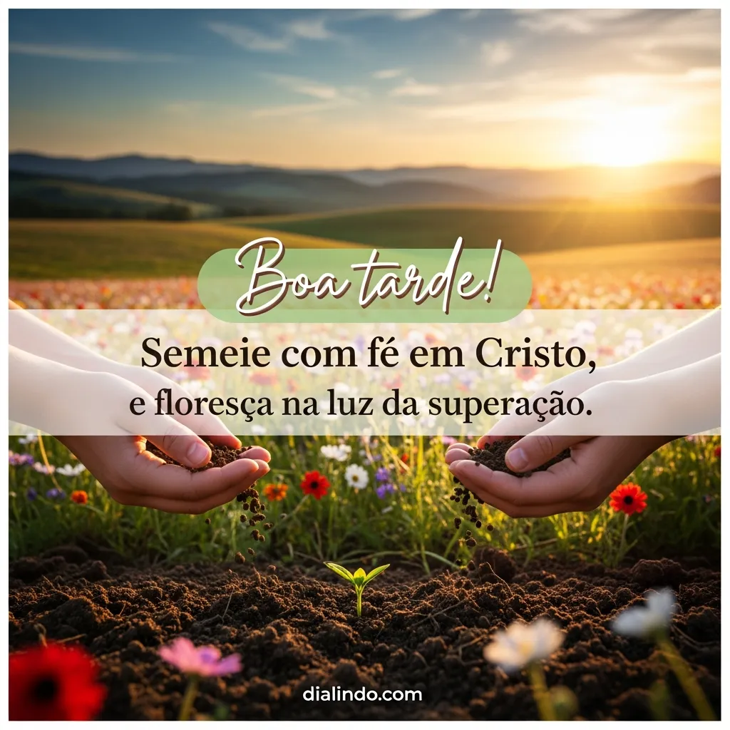 Luz e Flores pela Fé.