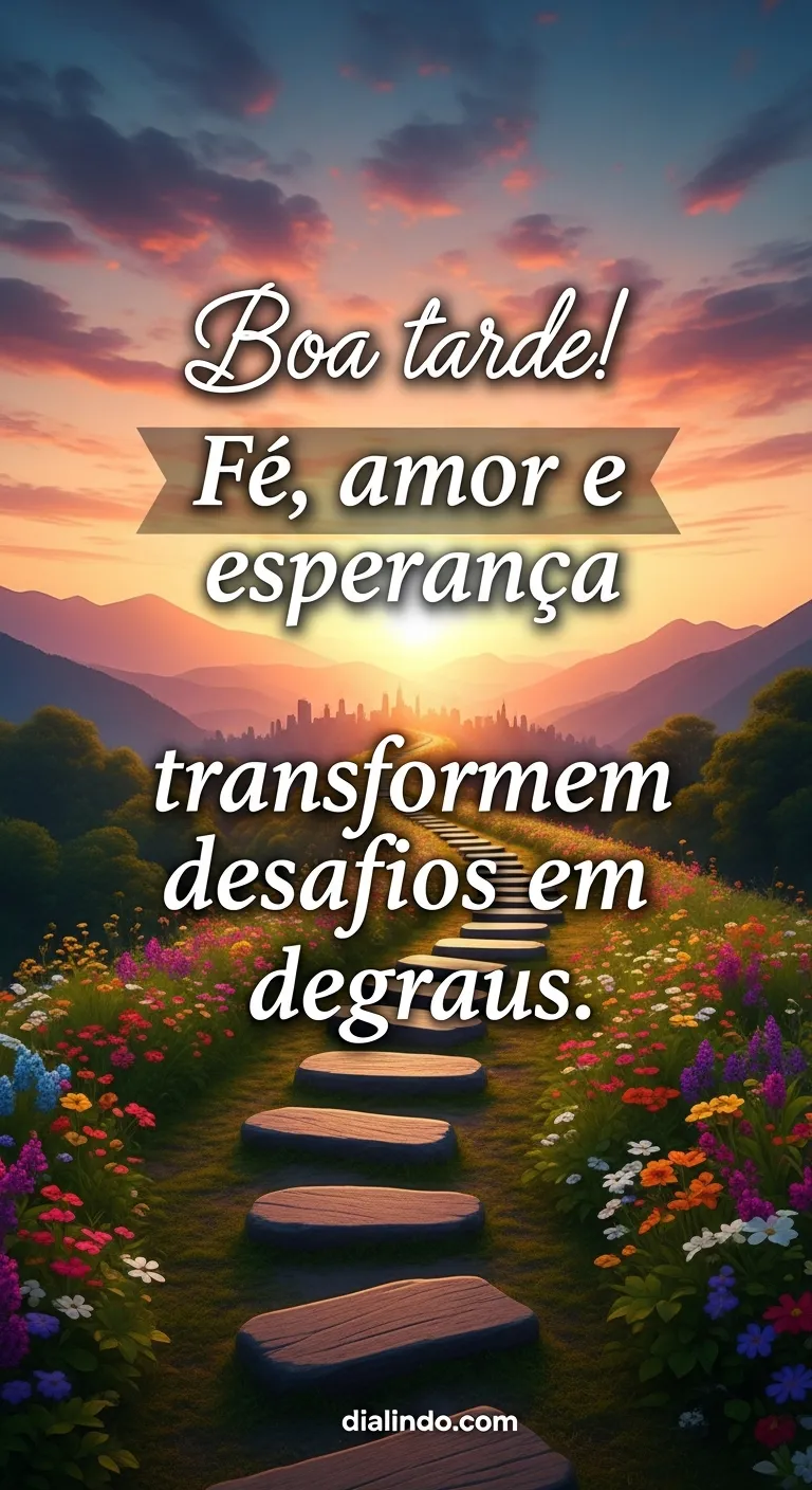 Degraus da fé e esperança