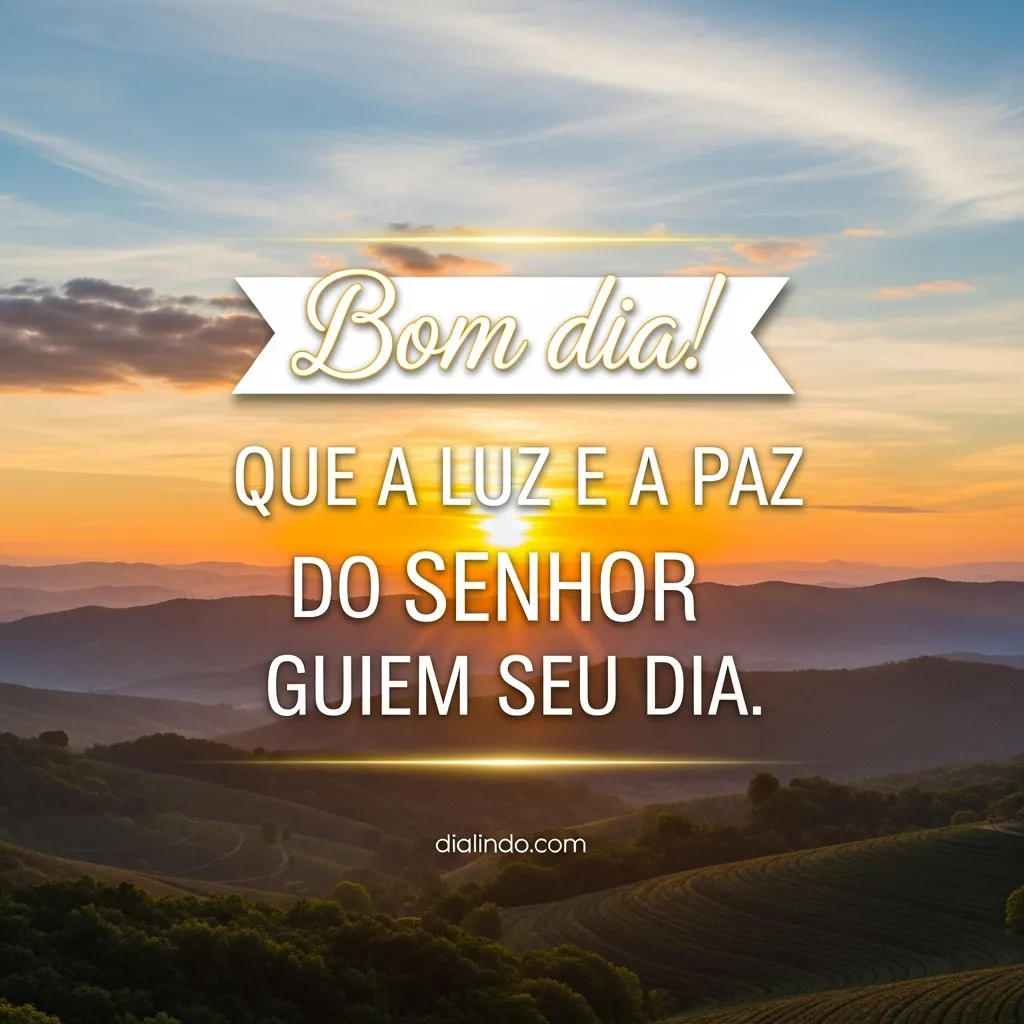 Amanhecer Guiado: Luz e Paz.