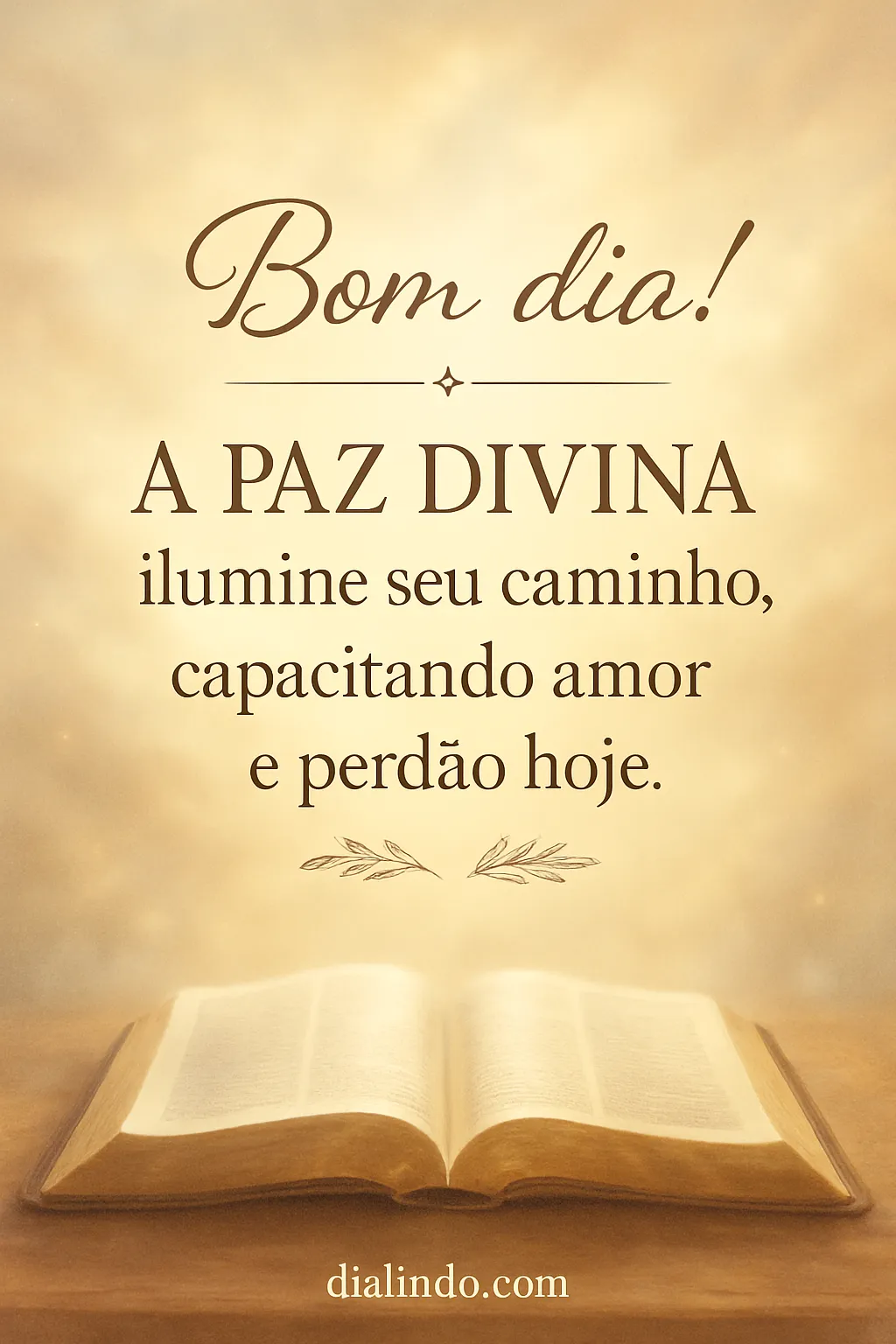 Amor e Perdão Iluminados.